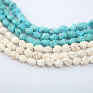 Howlite Nugget Beads
