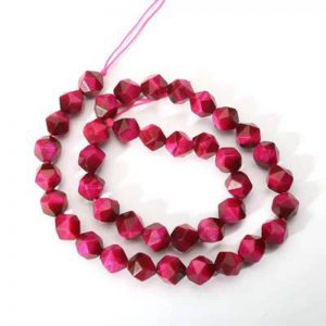 faceted pink tigers eye