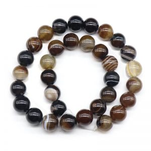 brown banded agate beads-2