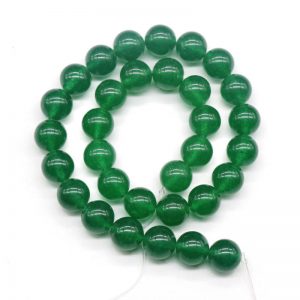 dark green jade beads 10mm