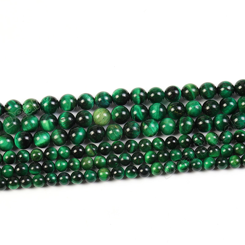 Green Tiger Eye Beads