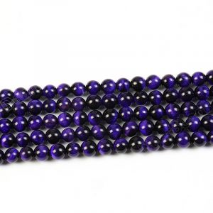 purple tiger eye beads