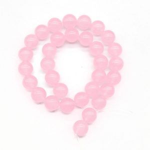 pink jade beads 10mm