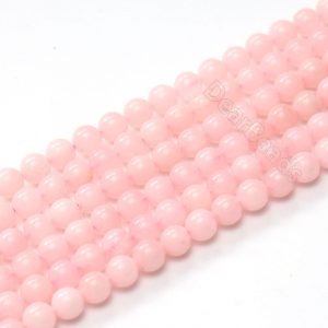 Natural Peruvian Pink Opal Beads, Round Tube, about 6x9mm, Length about  7.5” / 15”