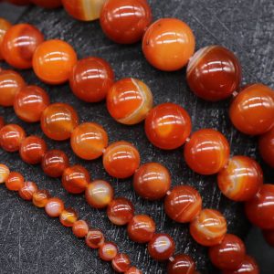 red banded agate beads