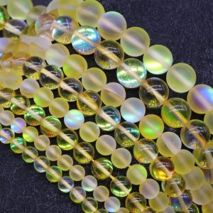 synthetic moonstone Beads