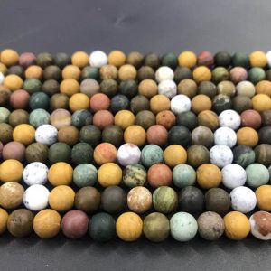 Matte Ocean Jasper Beads