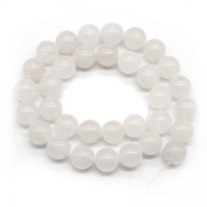 white jade beads 10mm