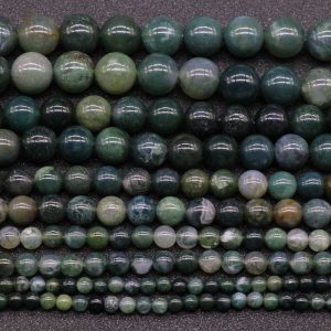 moss agate beads