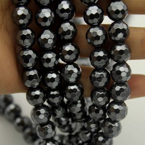 Faceted Hematite Beads