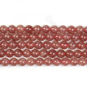 strawberry quartz beads