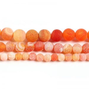 orange crackle agate