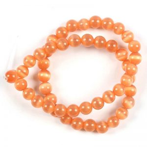 orange cats eye stone