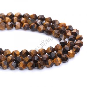 Faceted Tiger Eye Beads