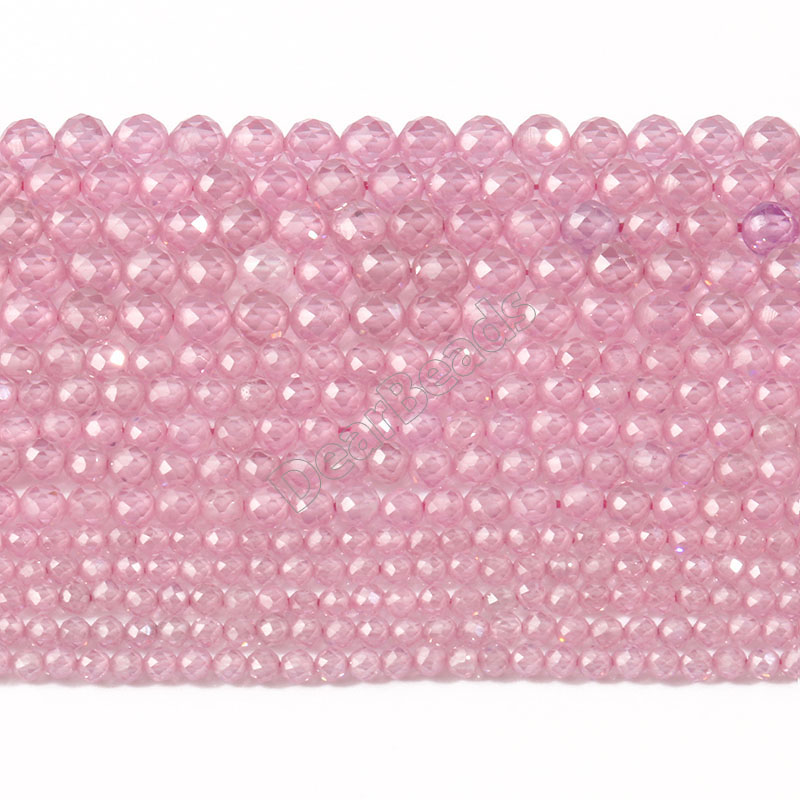 pink zircon beads