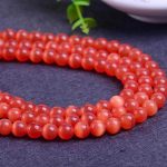 Red Cat Eye Beads