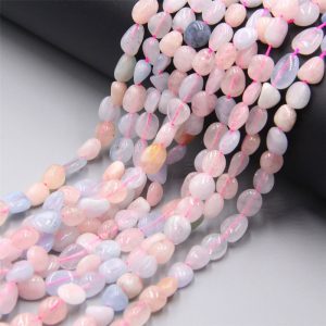 Morganite Nuggets Beads