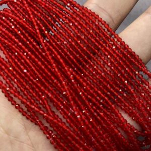 2mm red spinel beads