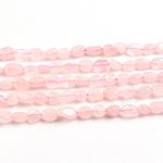 rose quartz nugget beads