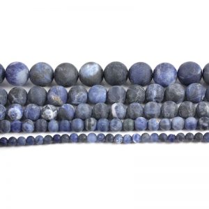 Matte Sodalite Beads