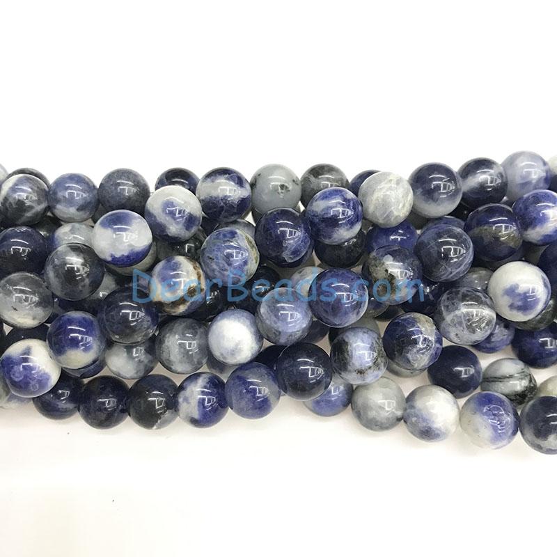 Light Blue Sodalite Beads, Round, 12mm, about 31 beads, 15.5'' Dearbeads
