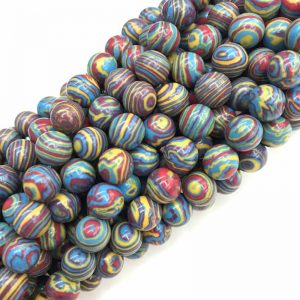 Synthetic Malachite Beads