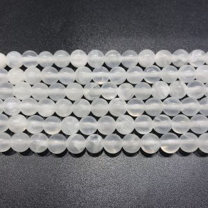 selenite beads 8mm