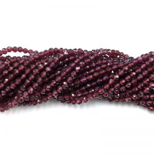3mm garnet beads