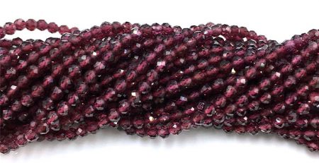 3mm garnet beads