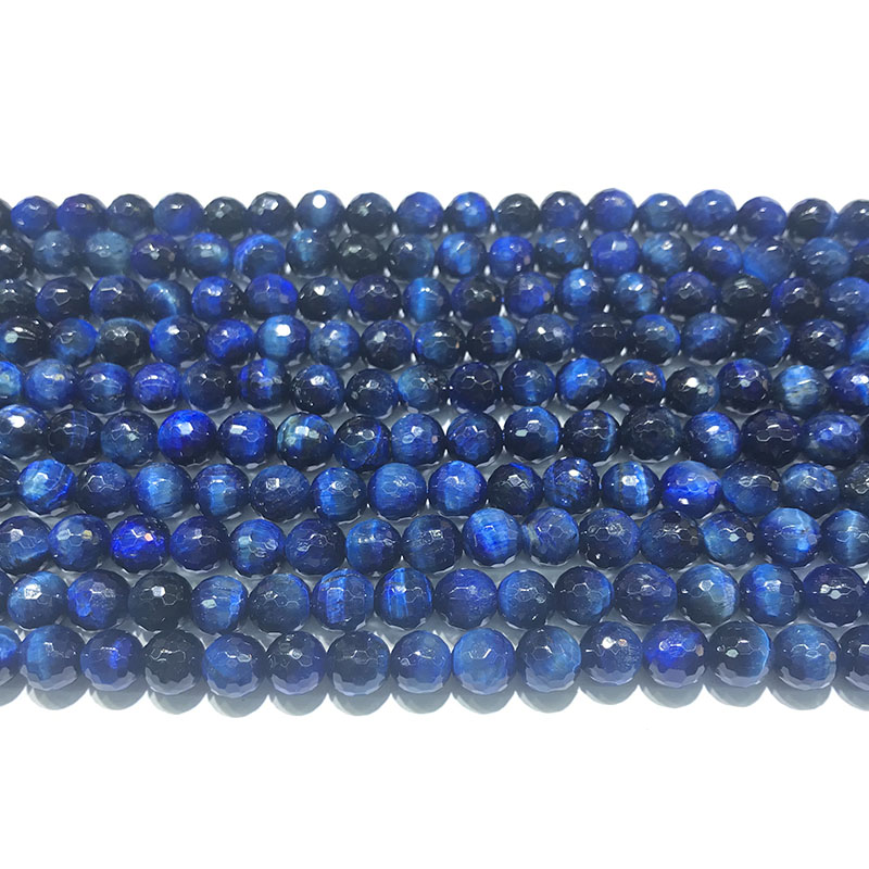 6mm faceted tiger eye beads