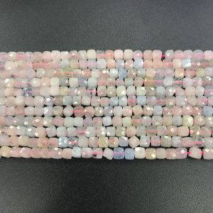 Cube Faceted Morganite