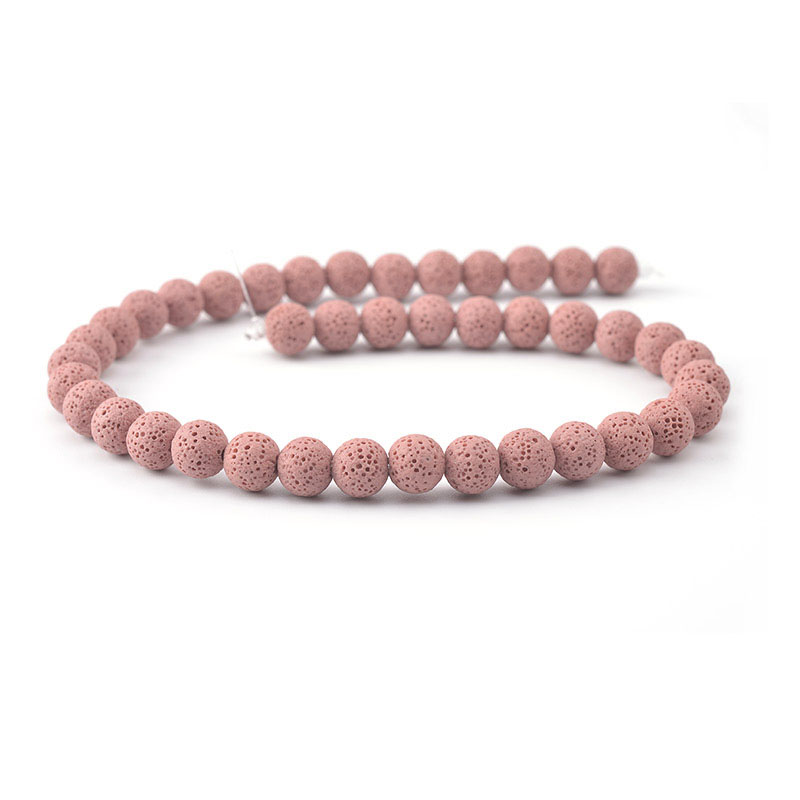 Pink Lava Beads