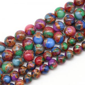 Mixed Cobalt Bronzite Beads