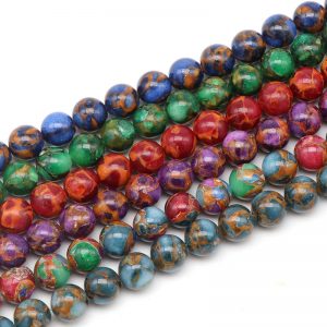 Cobalt Bronzite beads