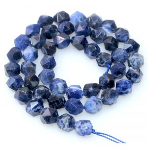 Faceted Sodalite Beads 8mm