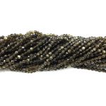 Faceted Golden Obsidian Beads