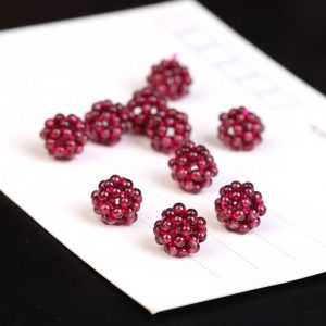 Garnet Ball Beads