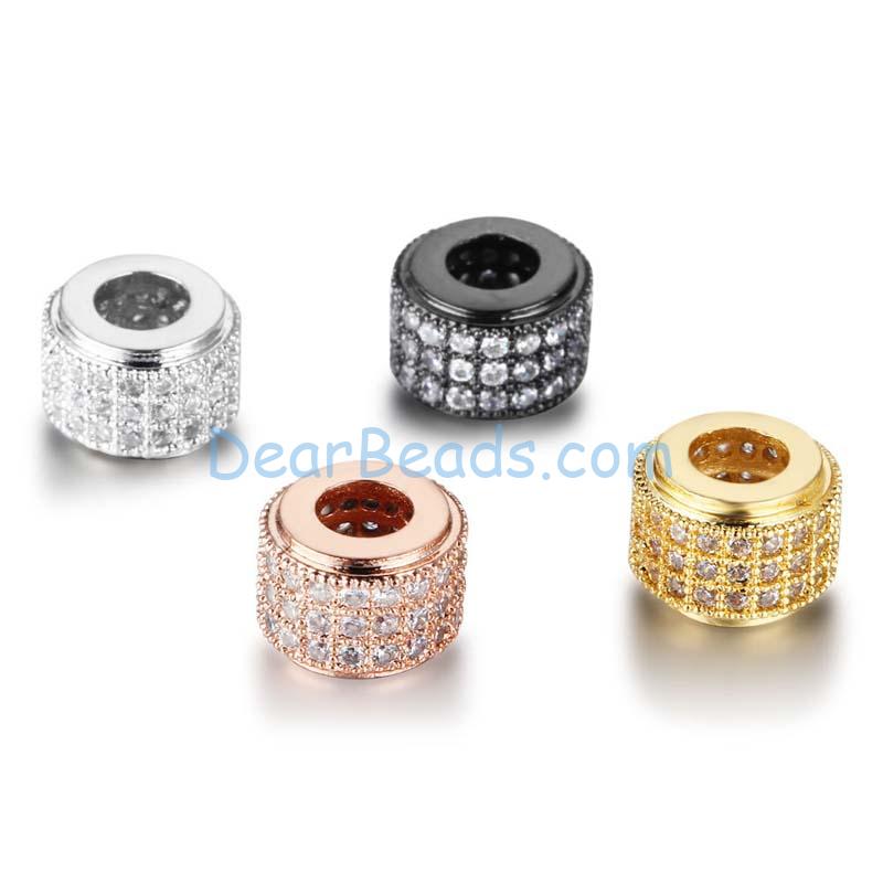 large spacer (1) Micro Pave Accessories Zircon Space