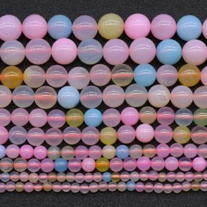 morganite agate beads