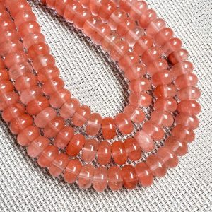 Red Rondelle Beads