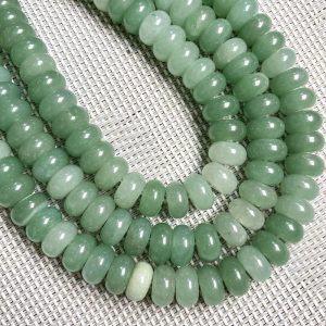 green rondelle beads