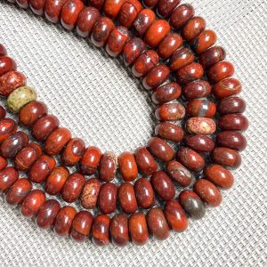 Red Jasper Rondelle Beads