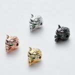 Wolf Head Space Beads