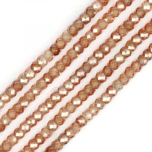 Rondel Zircon Beads