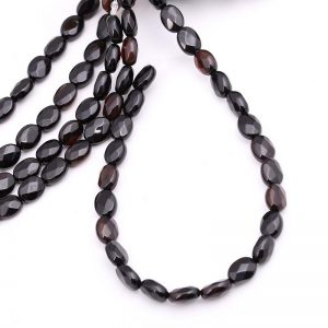 Faceted Onyx Oval Beads-2