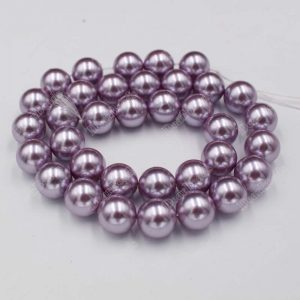 Purple Pearl Shell Beads