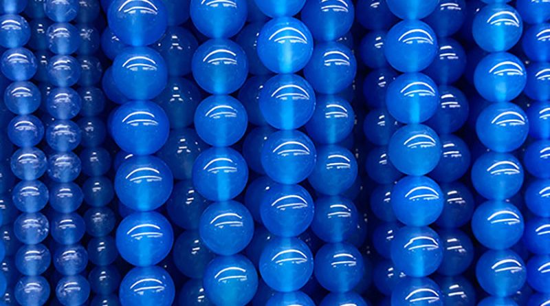 Blue Agate Beads-2