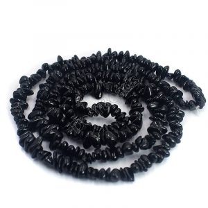 Black Tourmaline Chip Beads