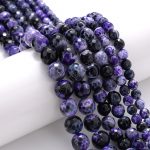 Faceted Fire Agate Beads