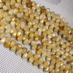 Jade Teardrop Beads